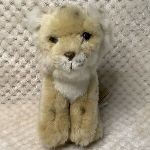 WWF Plush Spotted Baby Lion Cub Stuffed Animal Toy